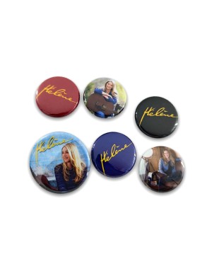 Lot de 6 Badges Hélène 2016