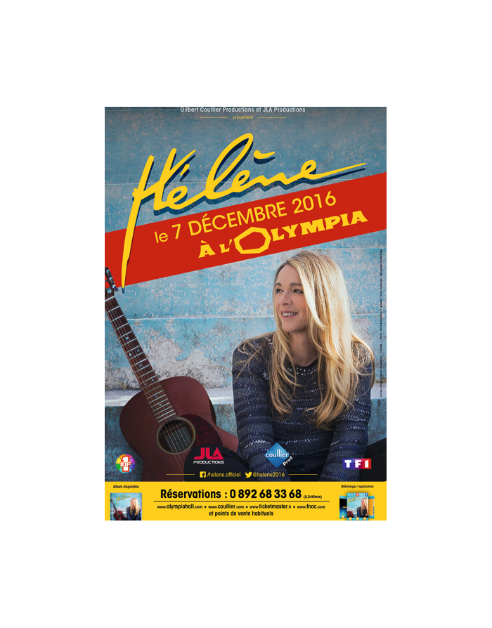 Affiche Hélène concert 2016 - Enroulée