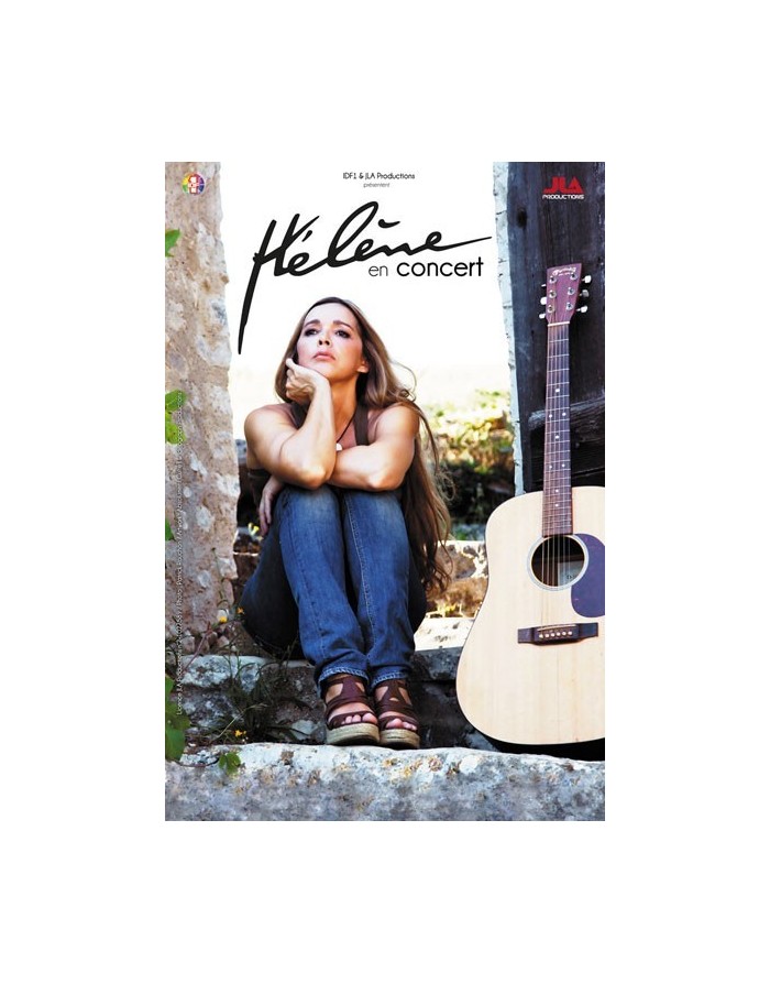Affiche Hélène concert 2012 - Pliée