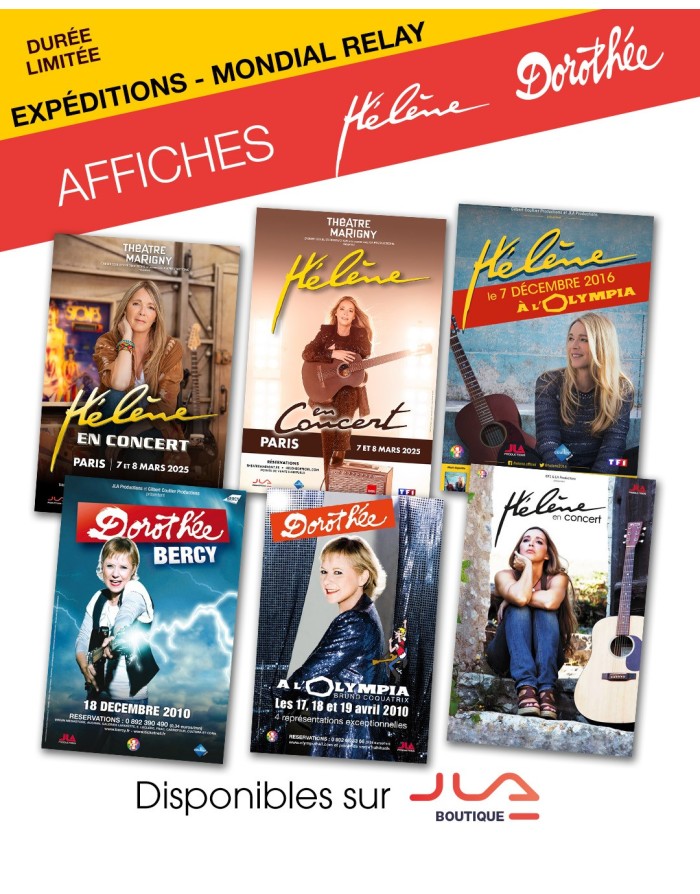 Les affiches Dorothée + Hélène - Expédition Mondial Relay