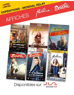 Les affiches Dorothée + Hélène - Expédition Mondial Relay